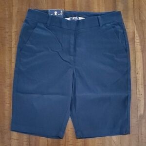 NWT Izod Girl's Navy Blue School Uniform Bermuda Shorts - Size 9